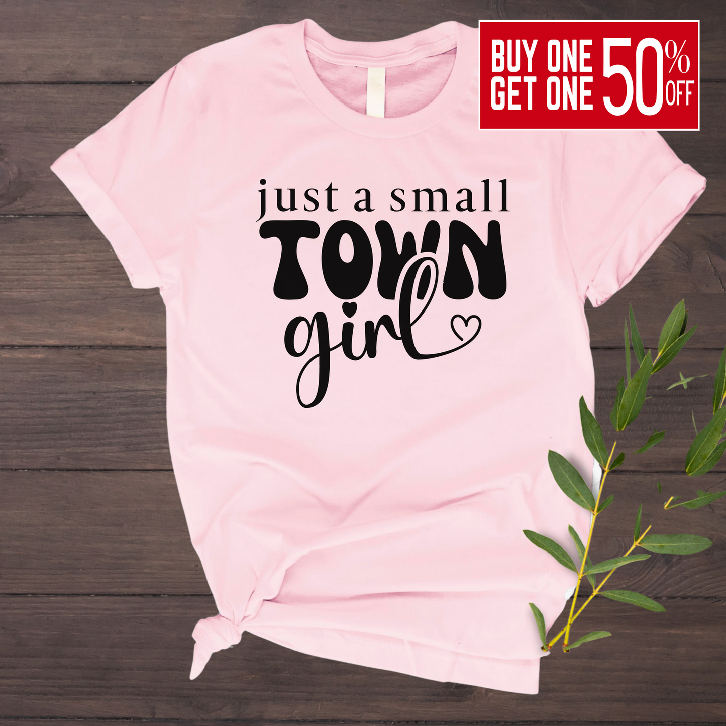 Trendy small-town girl youth tee – perfect for little country girls.