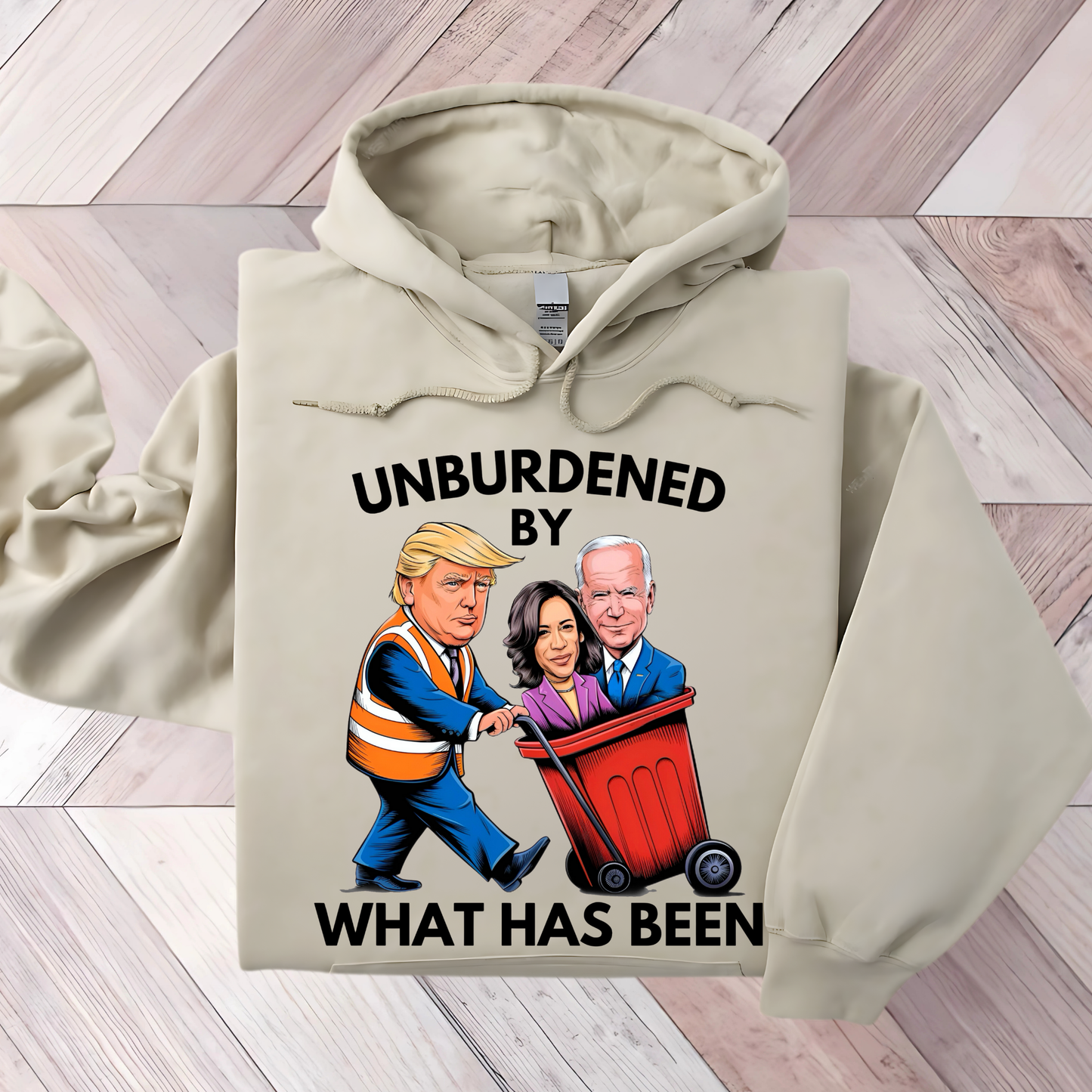 Unburdened By What Has Been – Funny Anti-Biden Pro-Trump Women’s Hoodie**