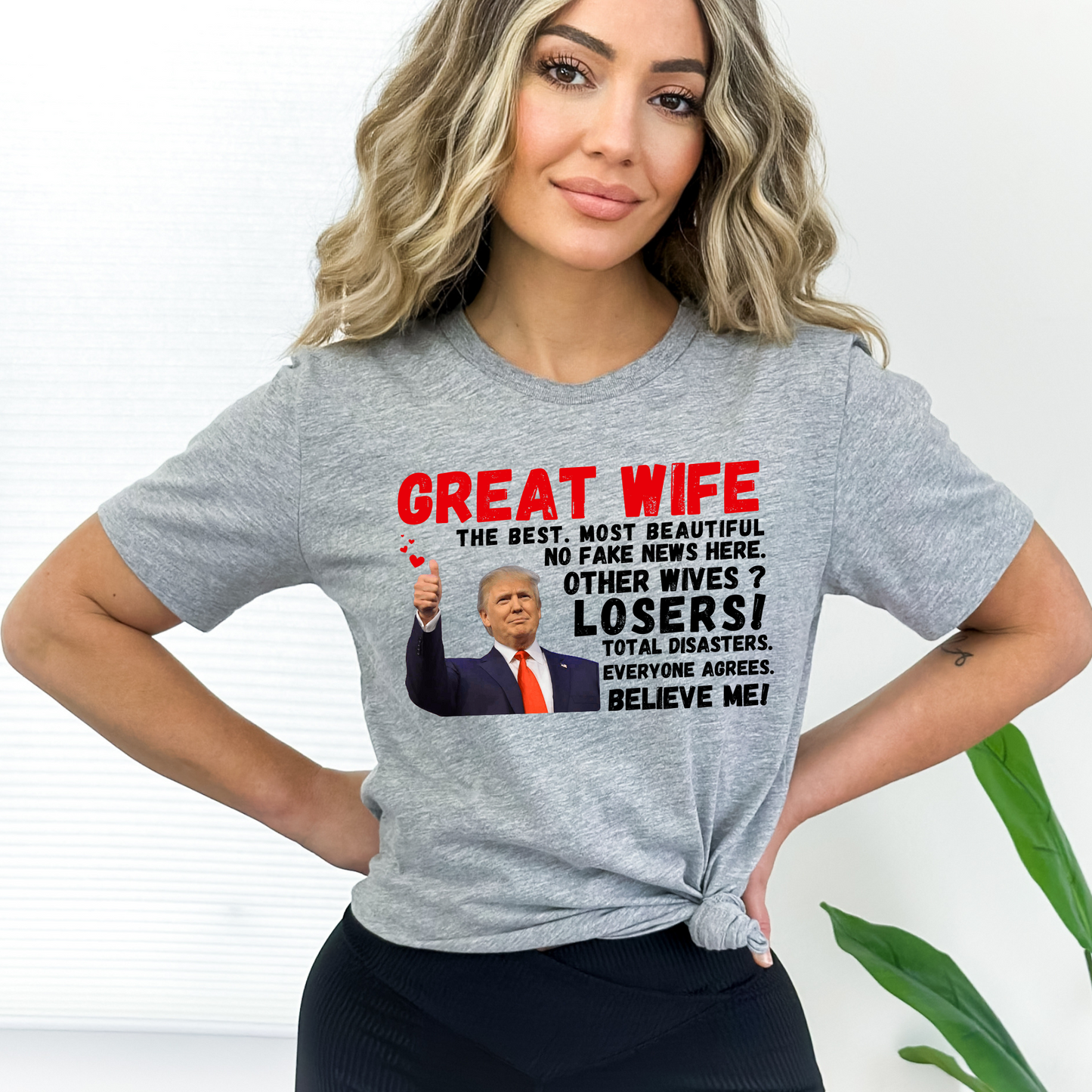 Trump-themed Mother's Day T-shirt – conservative wife apparel