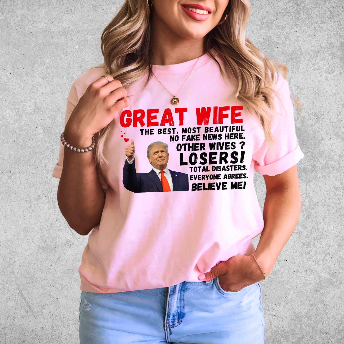 Trump-themed Mother's Day T-shirt – conservative wife apparel