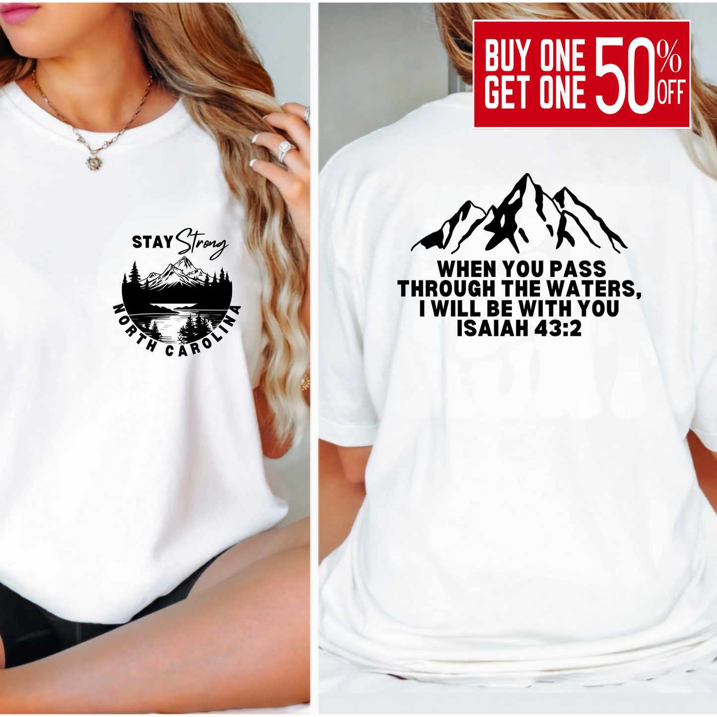 Stay Strong NC Bible Verse Tshirt (Unisex)