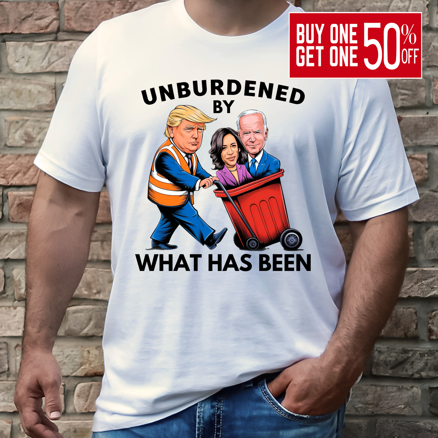 Unburdened By What Has Been – Funny Conservative Men’s Tee