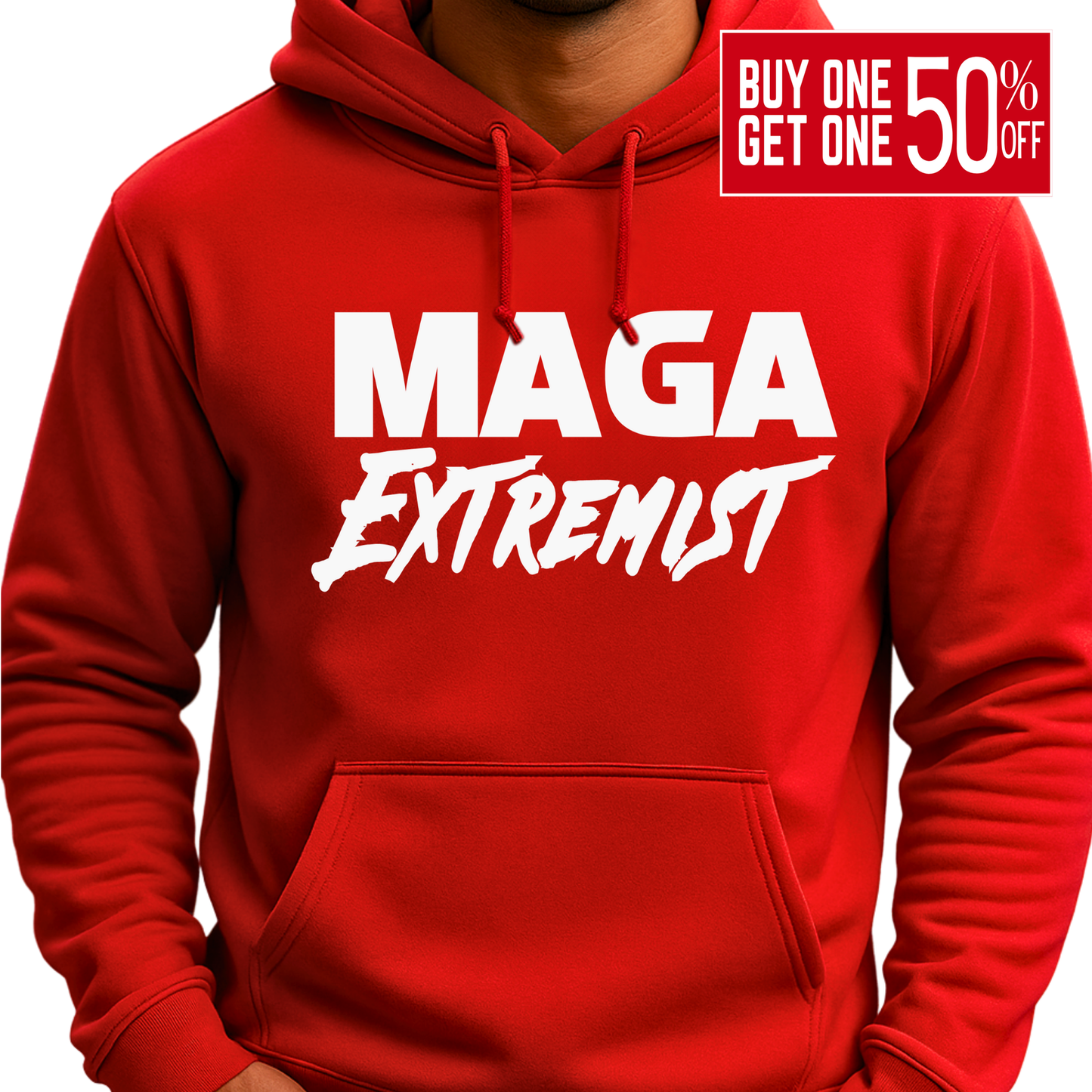 MAGA Extremist Hoodie – Bold Patriotic Graphic Pullover for Women (Copy)