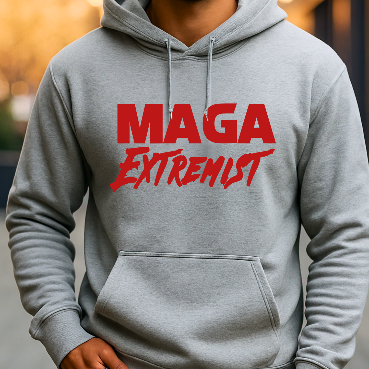 MAGA Extremist Hoodie – Bold Patriotic Graphic Pullover for Women (Copy)