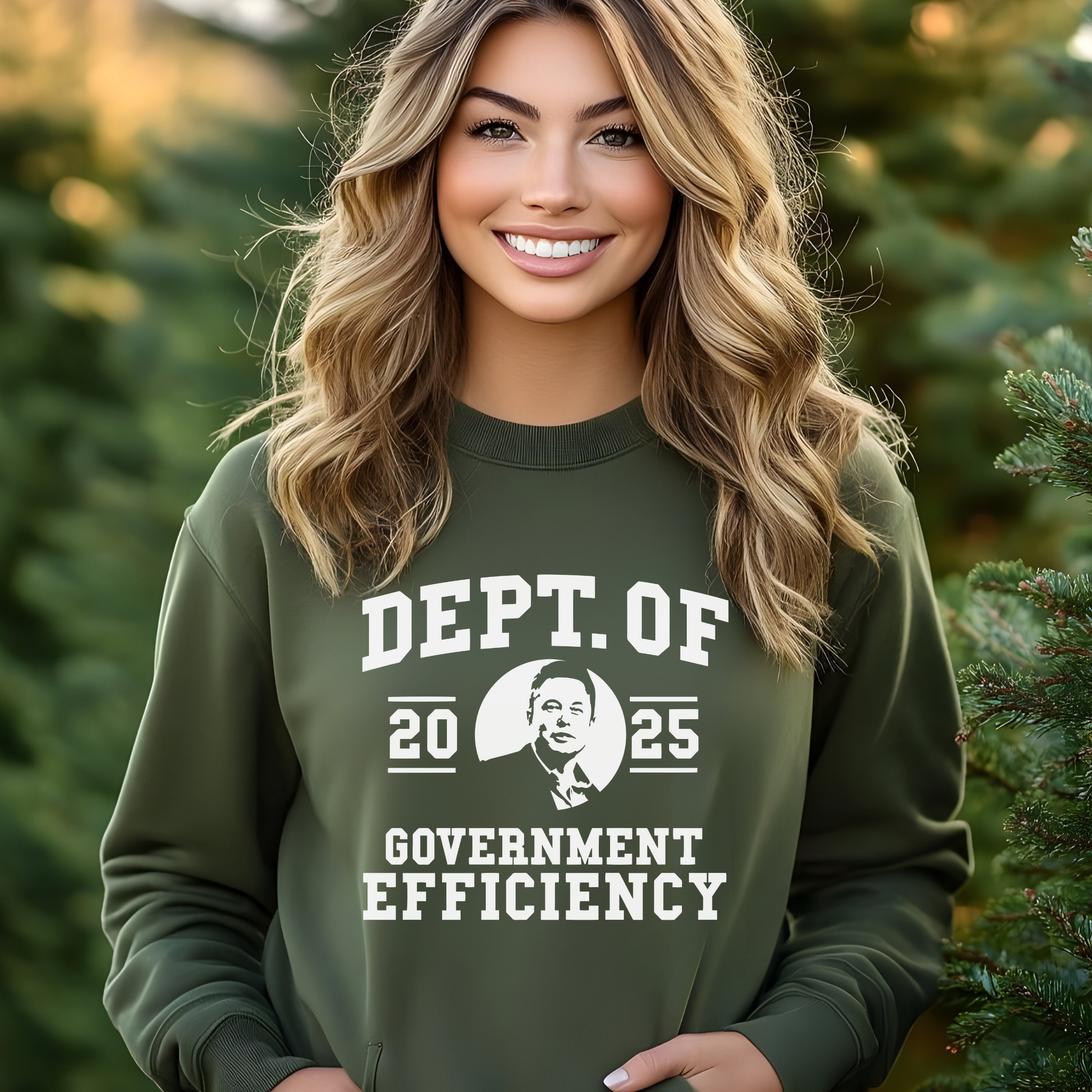Unisex Dept of Government Efficiency Sweatshirt - The Right Side Prints Unisex Dept of Government Efficiency Sweatshirt Unisex Sweatshirt Black