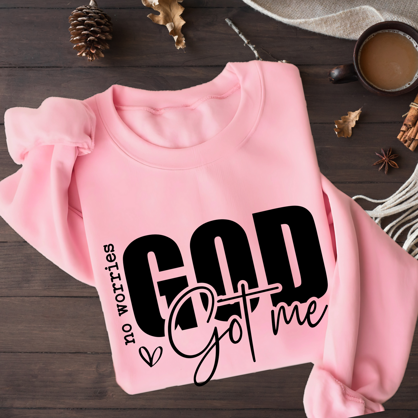 Pink God Got Me Christian Sweatshirt – Faith-Based for Believers