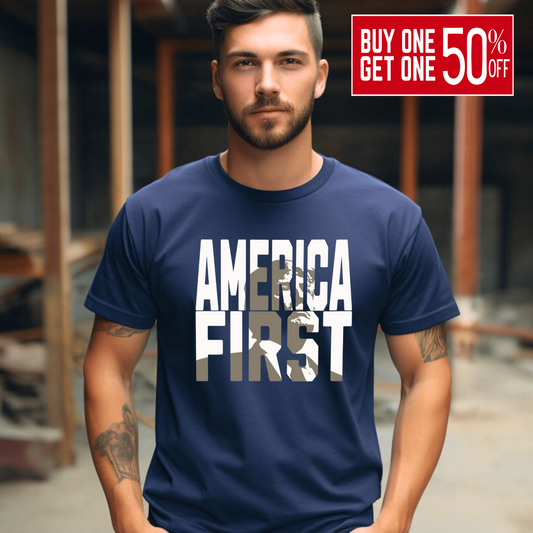 America First Trump Tshirt - The Right Side PrintsAmerica First Trump TshirtT-ShirtSandS