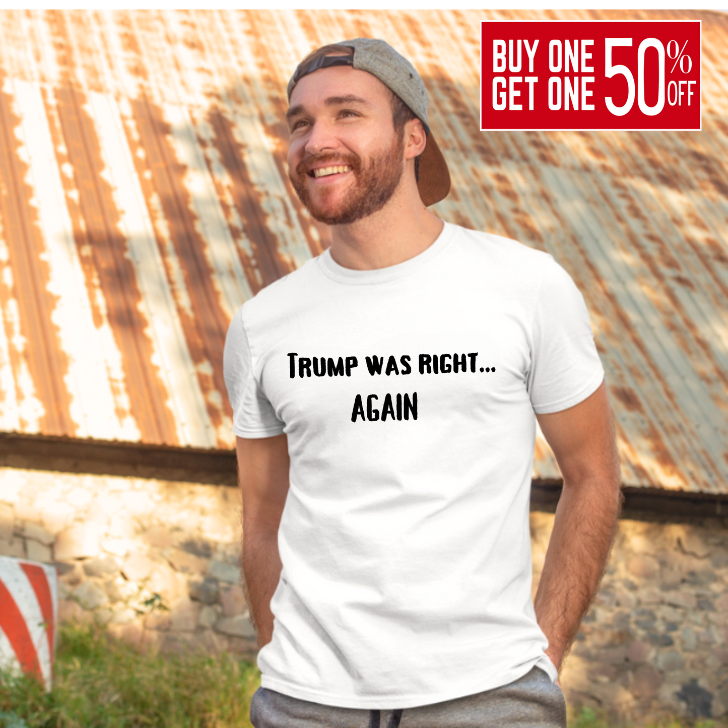 TRUMP WAS RIGHT T-SHIRT - The Right Side Prints