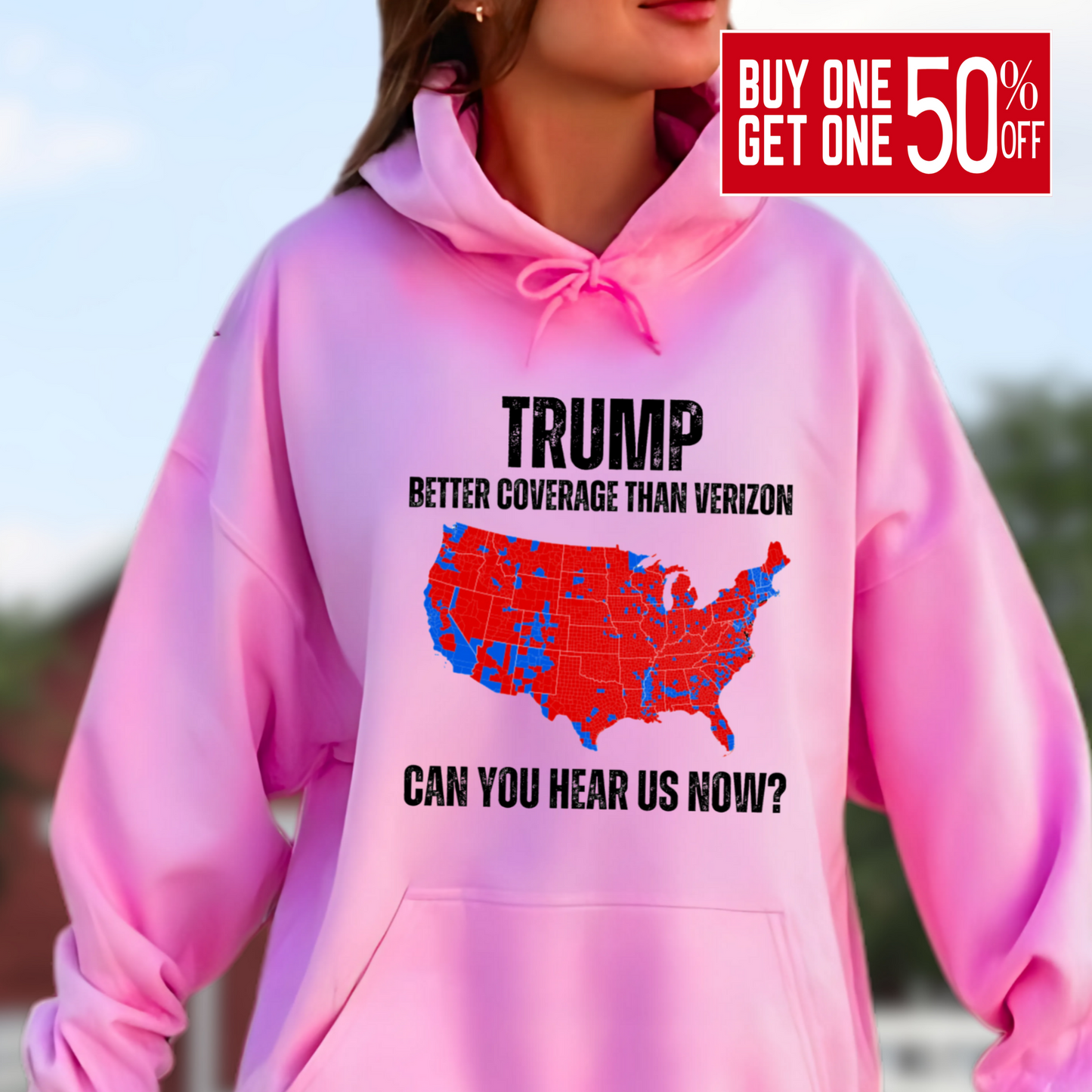 Black Trump Better Coverage than Verizon Hoodie