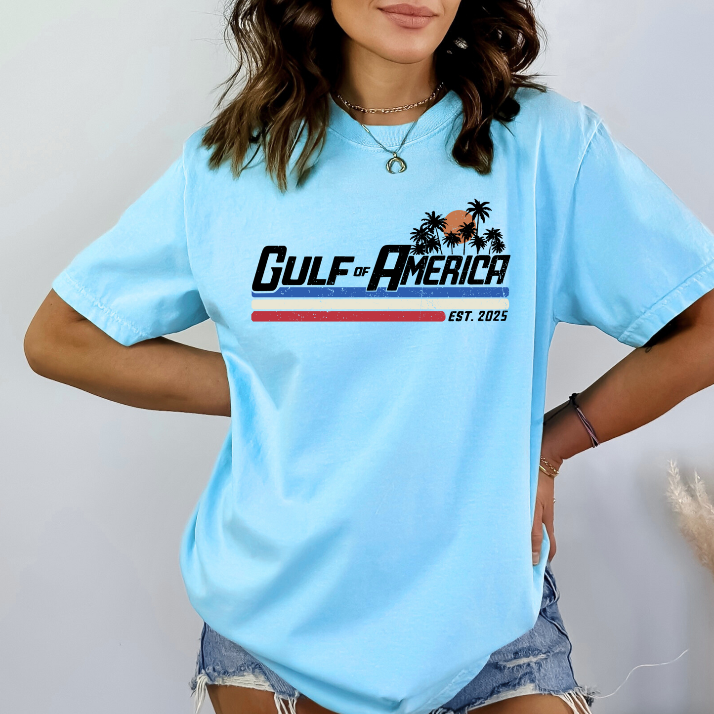 Gulf of America Retro T-Shirt – Patriotic Coastal Style