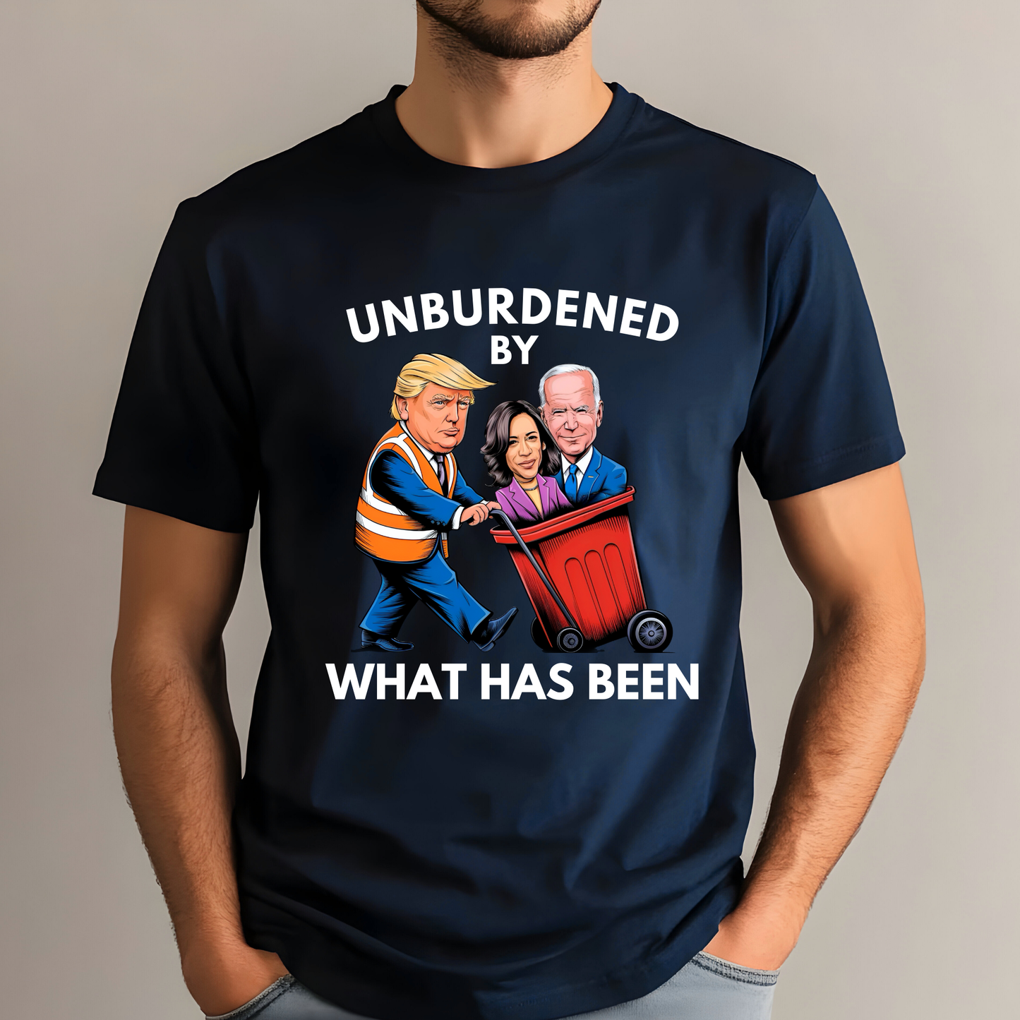 Unburdened By What Has Been – Funny Conservative Men’s Tee