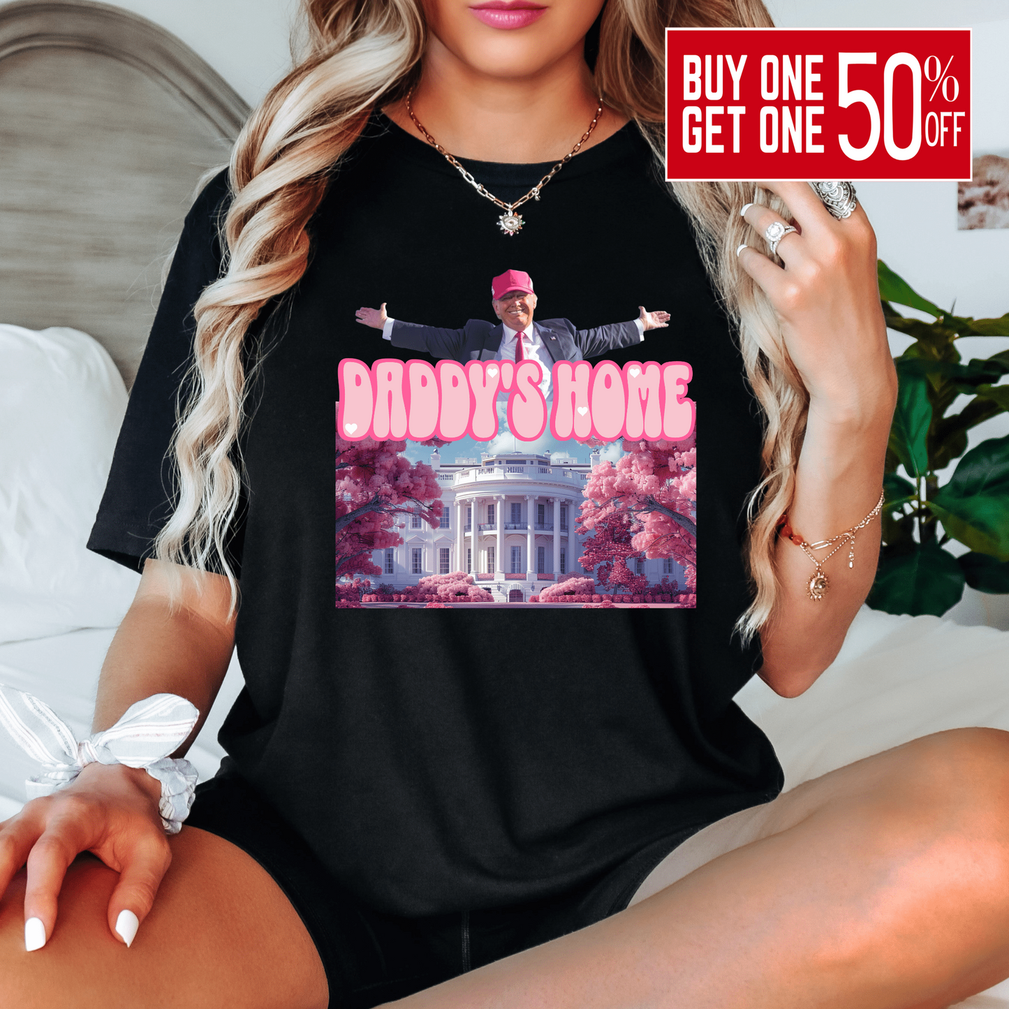 Daddy's Home Tshirt - The Right Side PrintsDaddy's Home TshirtT-ShirtWhiteS