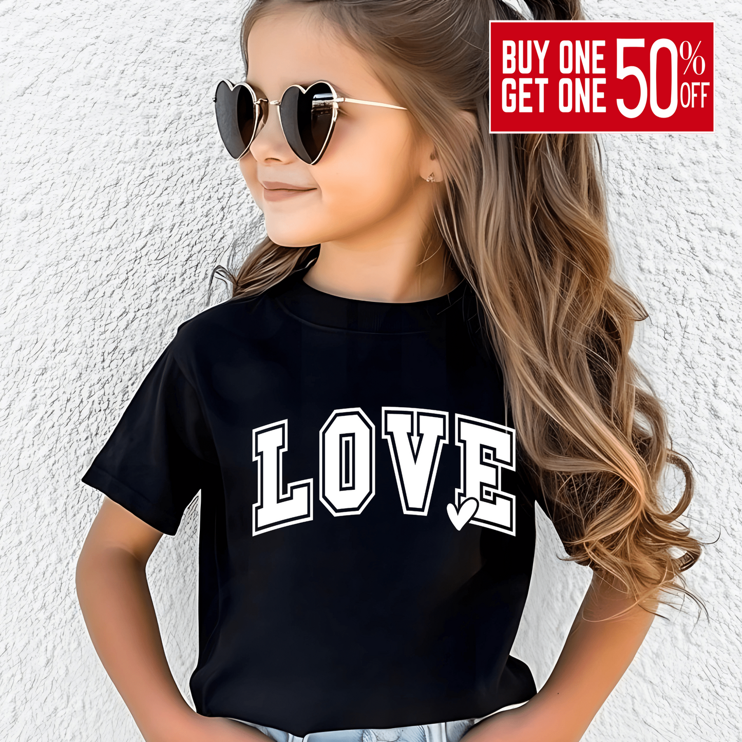 LOVE Youth Tshirt | Premium Quality - The Right Side PrintsLOVE Youth Tshirt | Premium QualityYouth TshirtBlackS