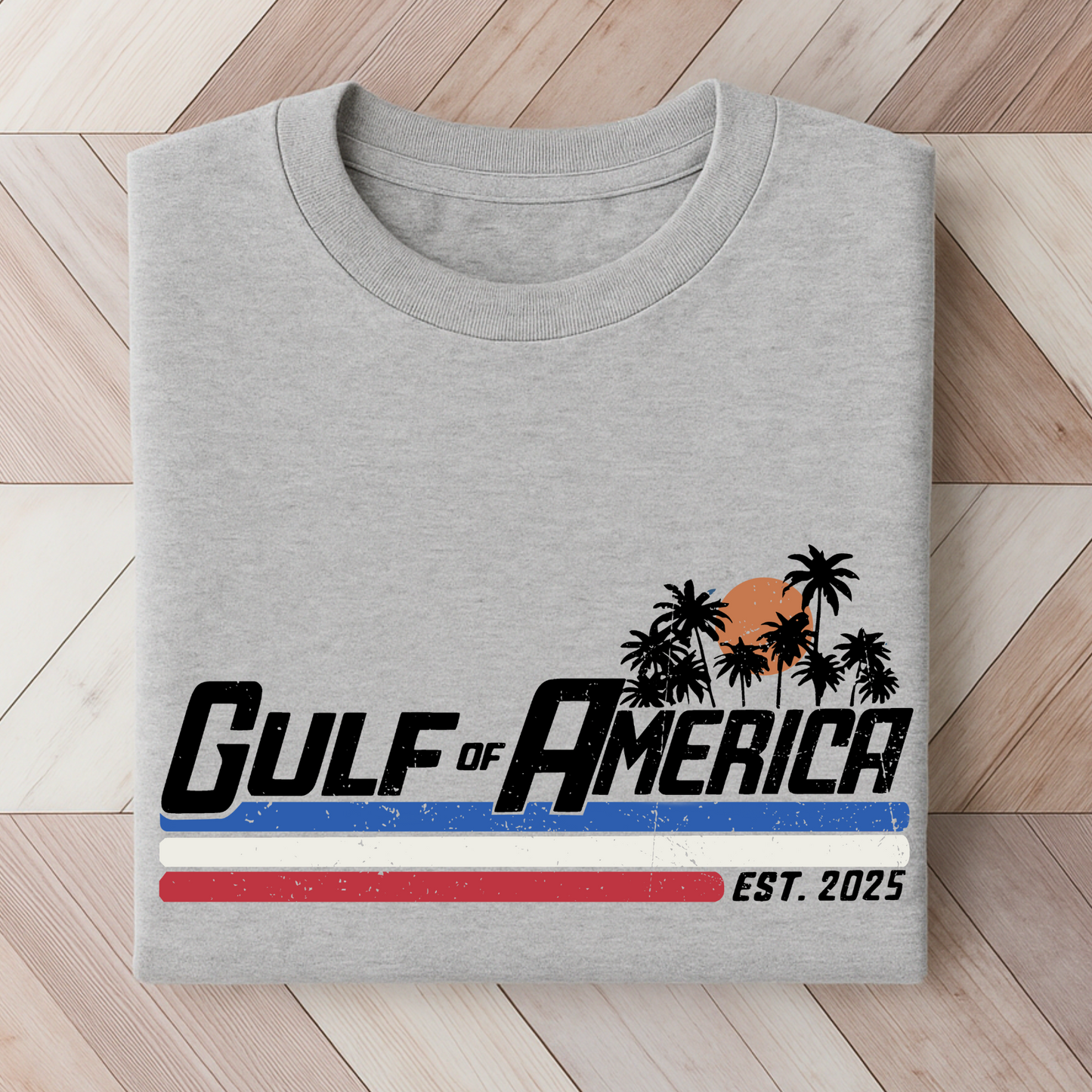 Gulf of America Retro T-Shirt – Patriotic Coastal Style