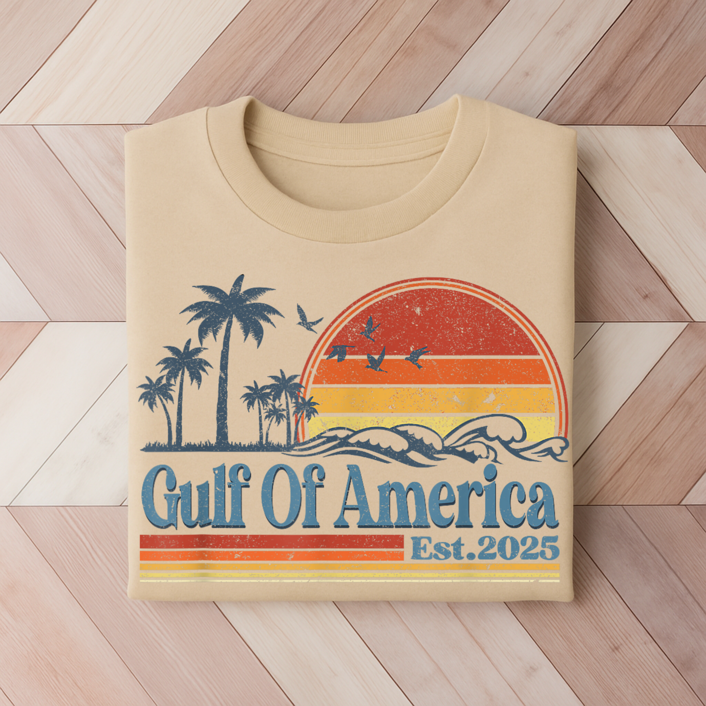 Gulf of America Men's Unisex Tshirt– Vintage Coastal Vibes