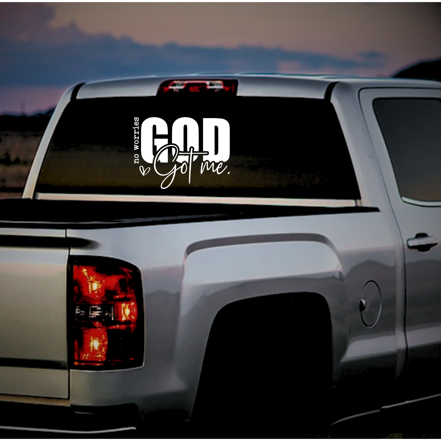 God Got me sticker decal, Christian Auto Sticker, Christian phone decal, Trust in God Decal, Rear View Mirror Decal, Faith Car Mirror Decal