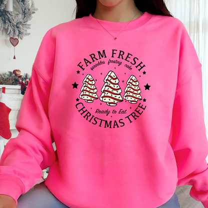 Fresh Farms Christmas Tree Cake Sweatshirt