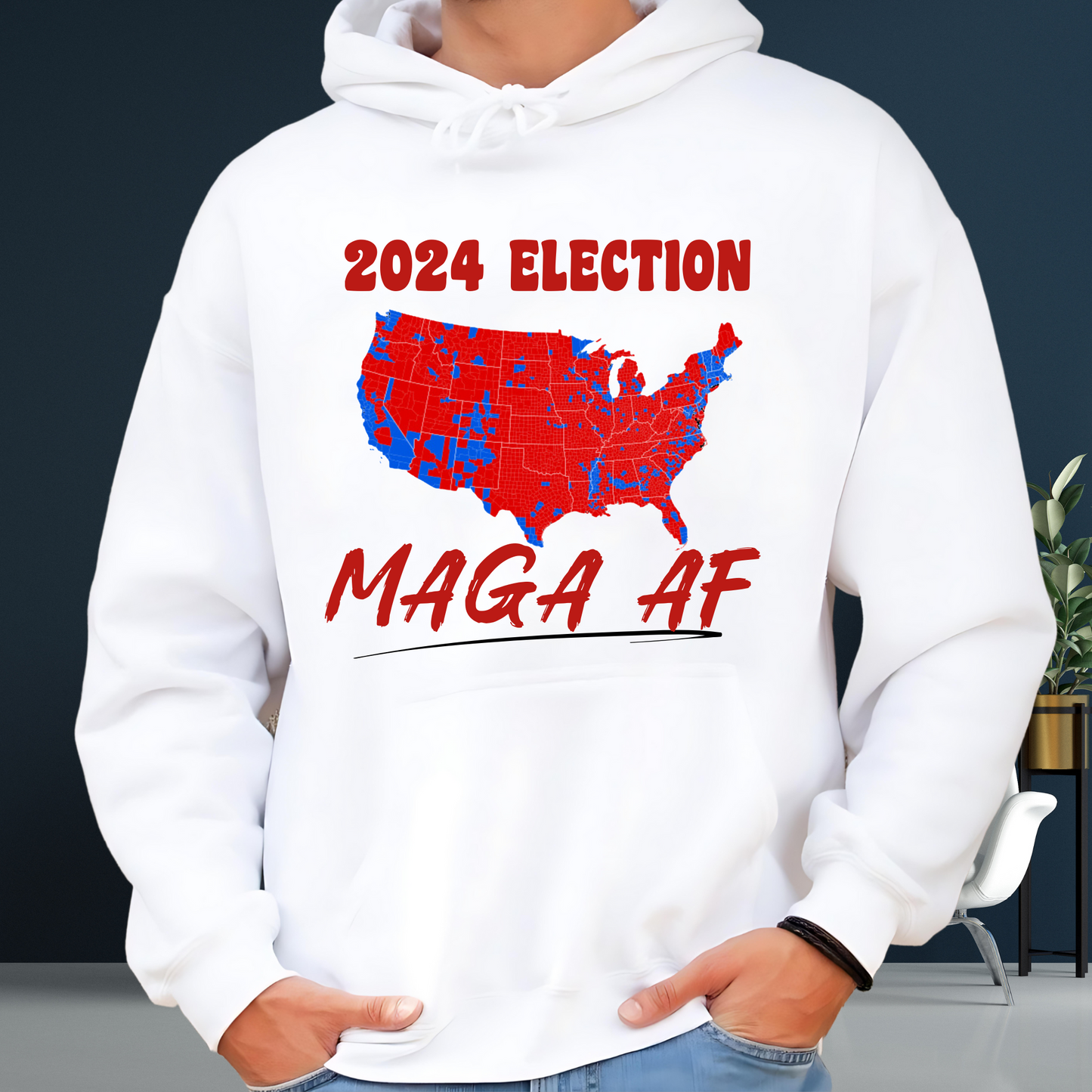 Trump’s 2024 Win Election MAGA Map Sweatshirt/Hoodie