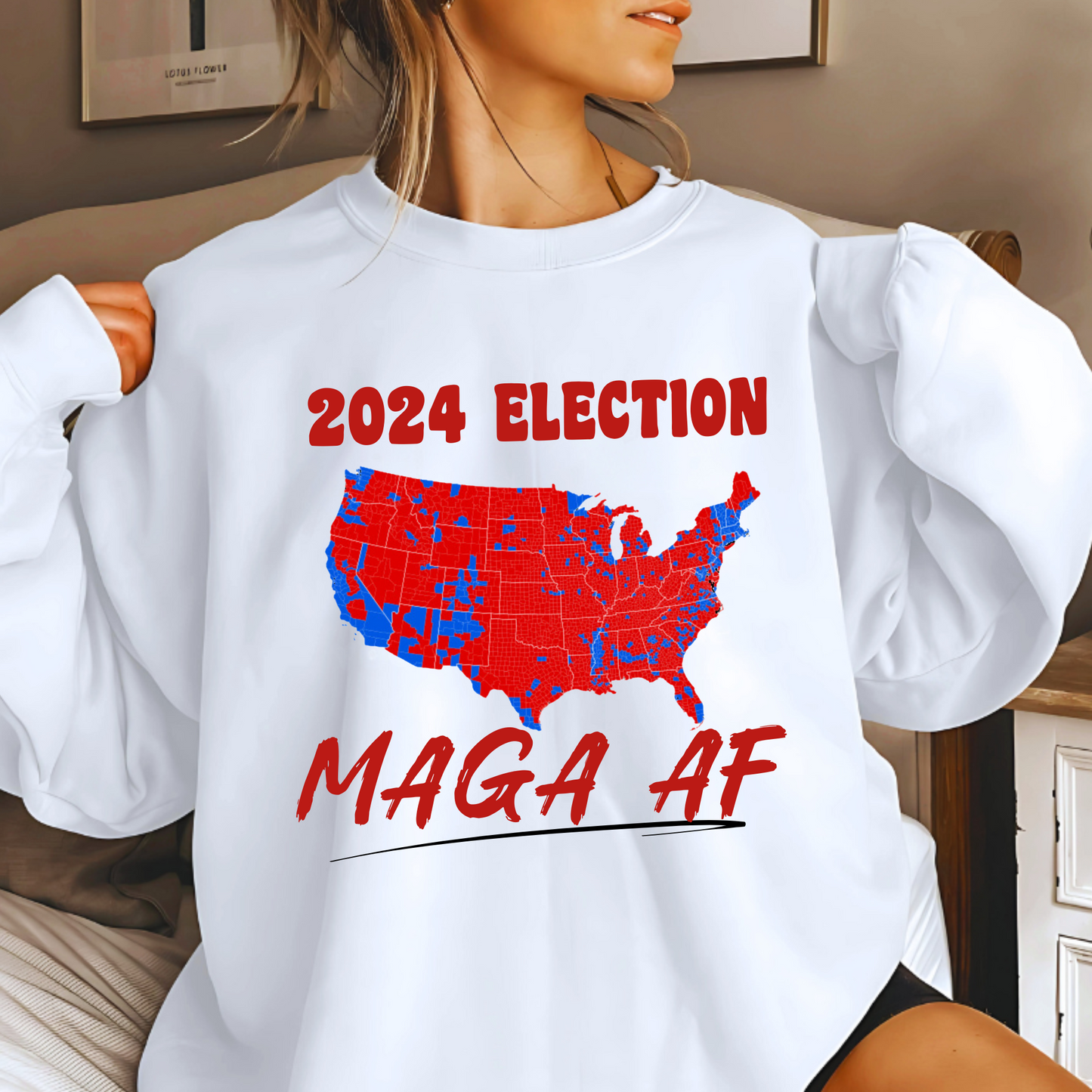 Trump’s 2024 Win Election MAGA Map Sweatshirt/Hoodie