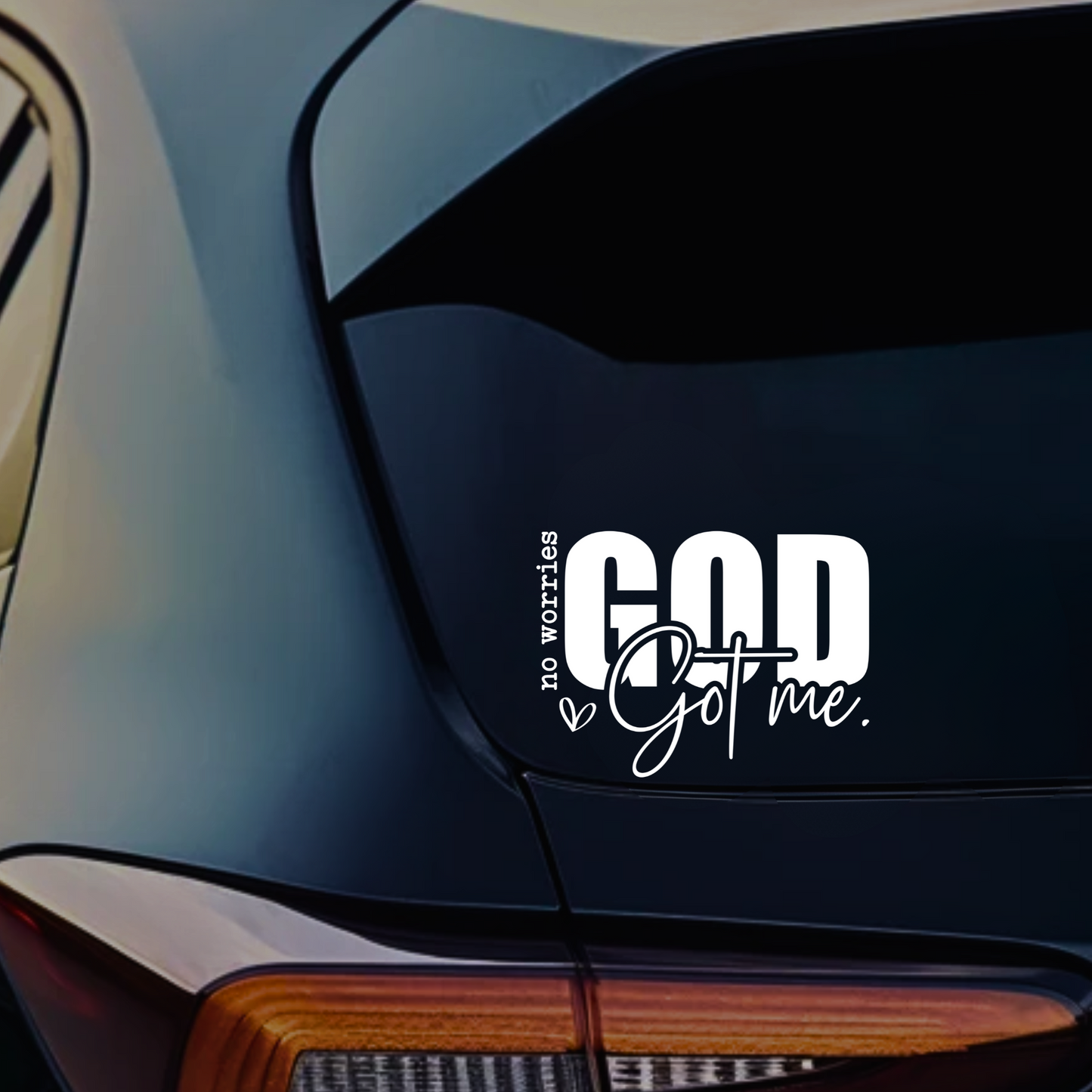 God Got me sticker decal, Christian Auto Sticker, Christian phone decal, Trust in God Decal, Rear View Mirror Decal, Faith Car Mirror Decal