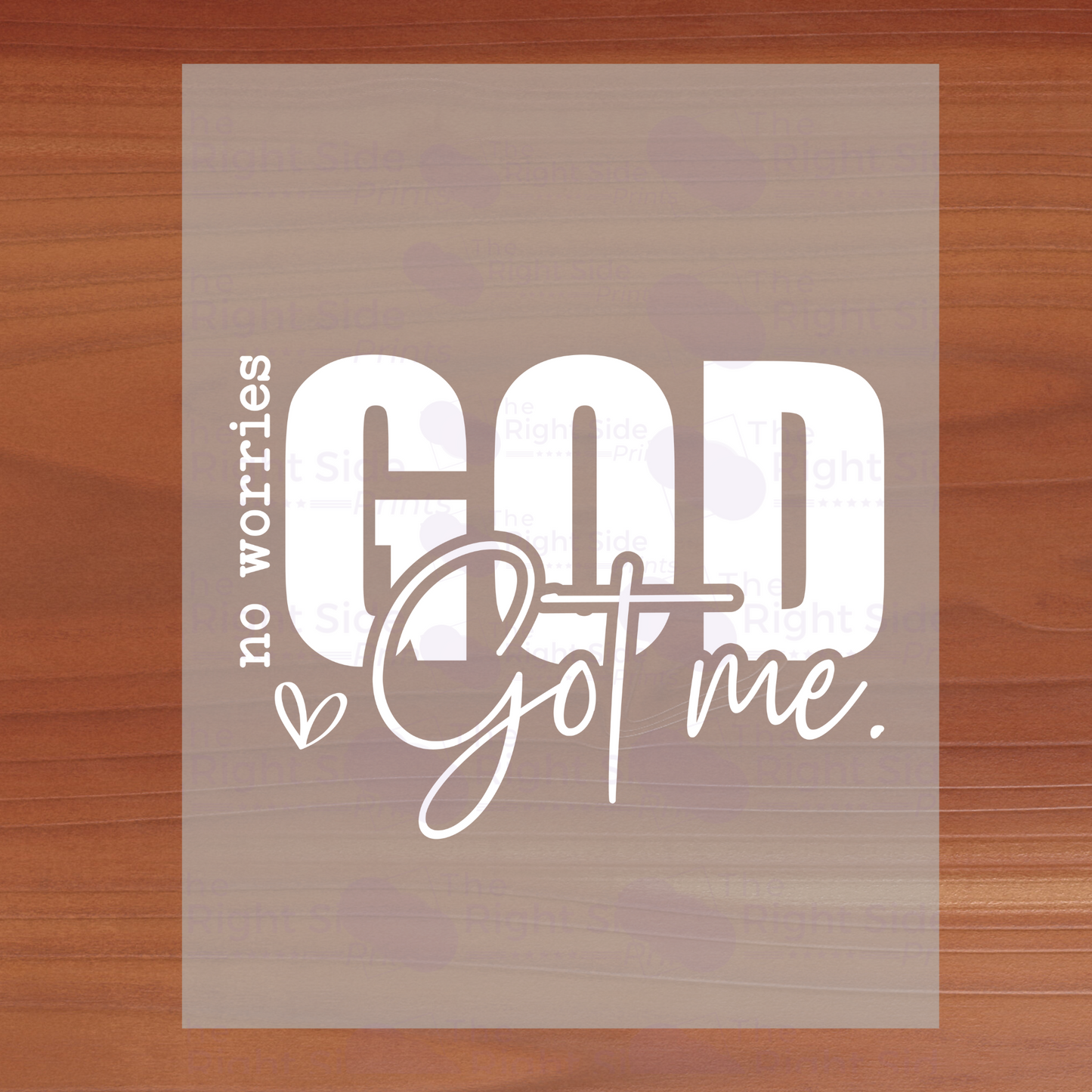 God Got me sticker decal, Christian Auto Sticker, Christian phone decal, Trust in God Decal, Rear View Mirror Decal, Faith Car Mirror Decal