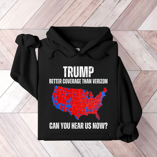 Trump Coverage Map Hoodie/Sweatshirt