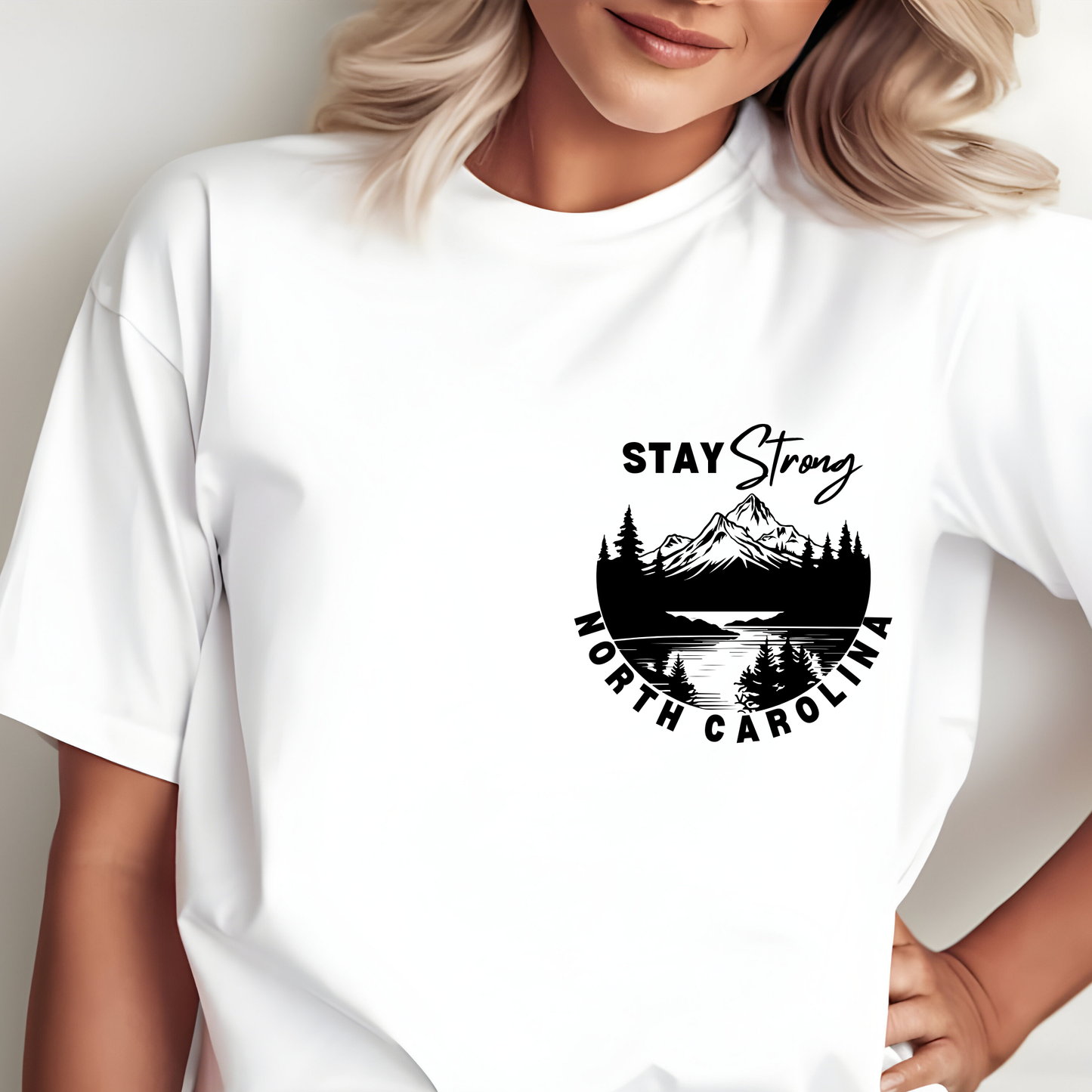 Stay Strong NC Bible Verse Tshirt (Unisex)