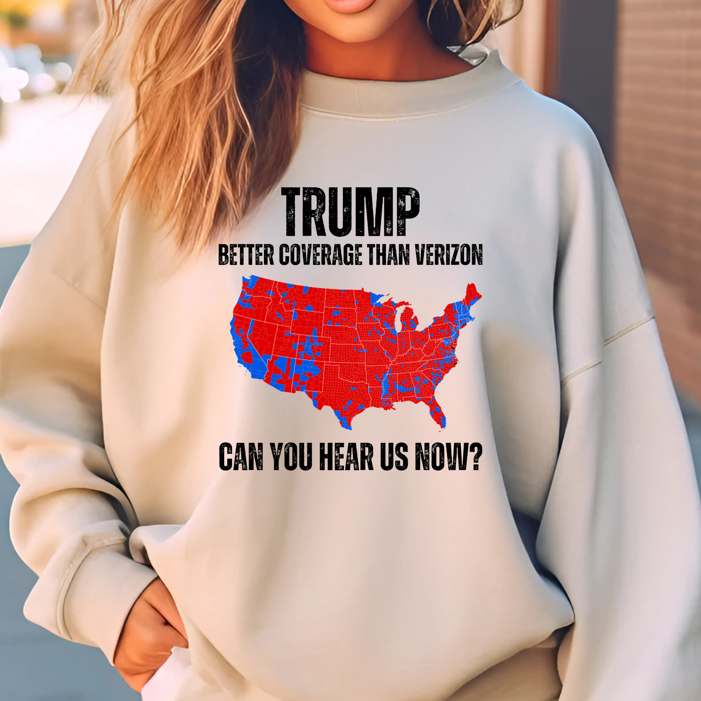 Trump Coverage Map Hoodie/Sweatshirt