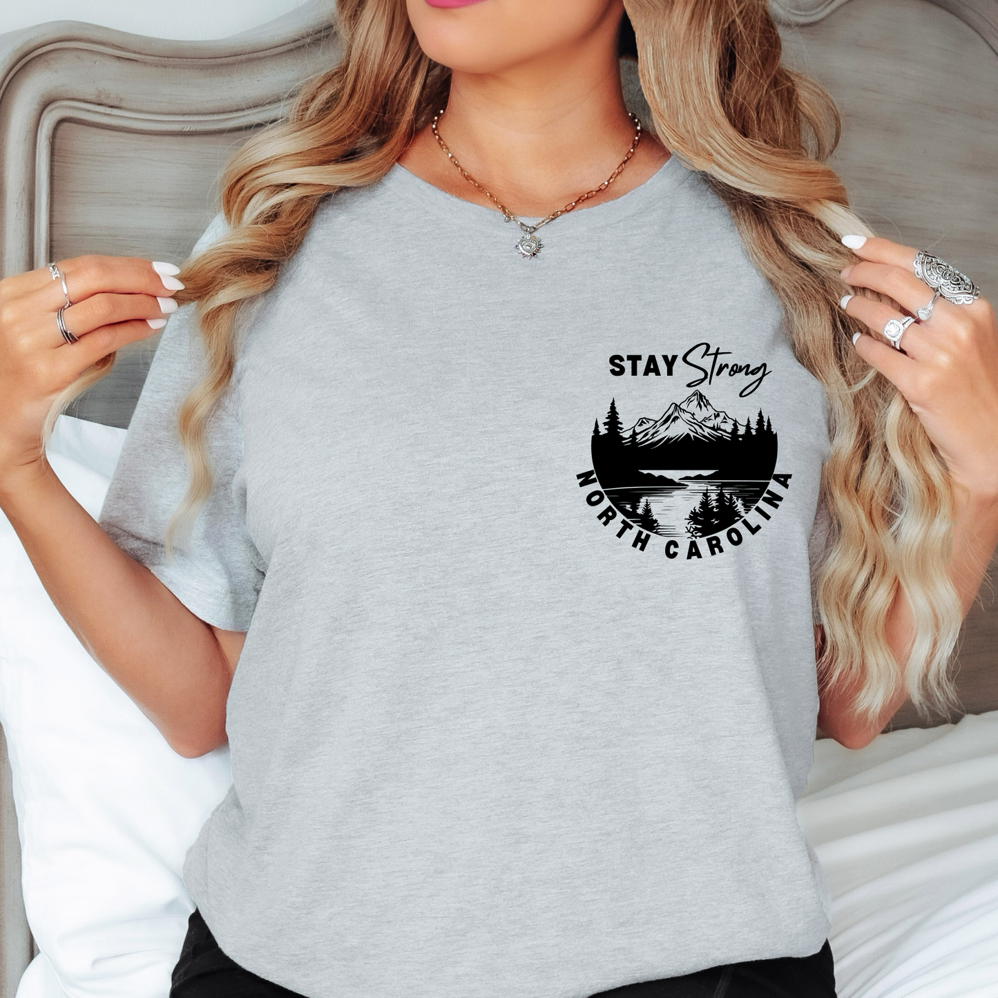 Stay Strong NC Bible Verse Tshirt (Unisex)