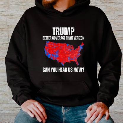 Trump Coverage Map Hoodie/Sweatshirt