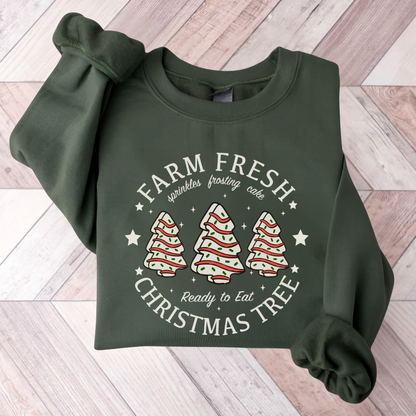 Fresh Farms Christmas Tree Cake Sweatshirt