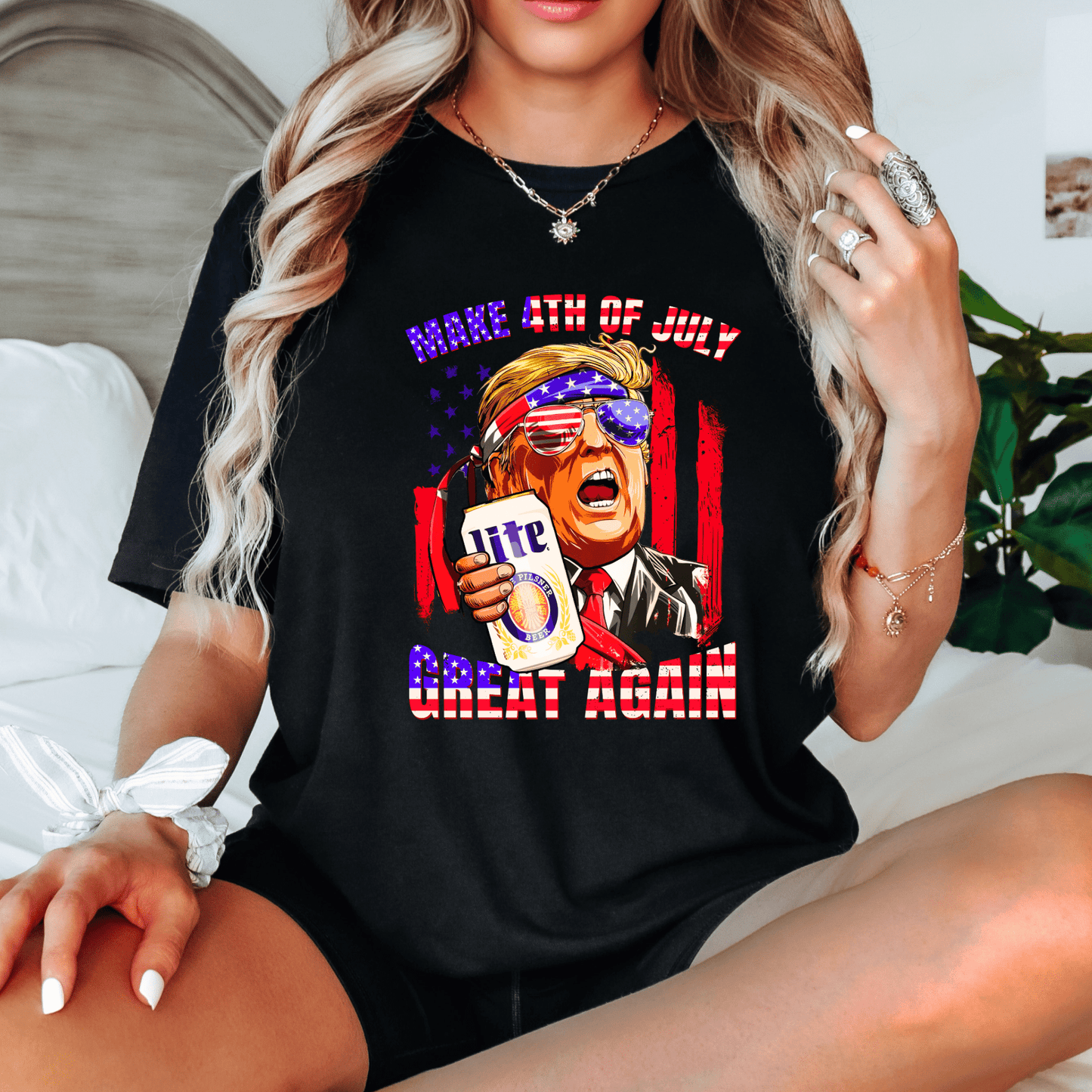 4th of July MAGA Shirt - The Right Side Prints4th of July MAGA ShirtT - ShirtSmallBlack