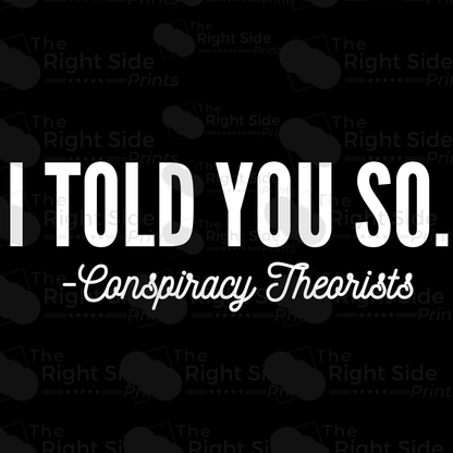 Conspiracy Theorists Decal - The Right Side PrintsConspiracy Theorists DecalAccessories11.5"X3.4"Pink