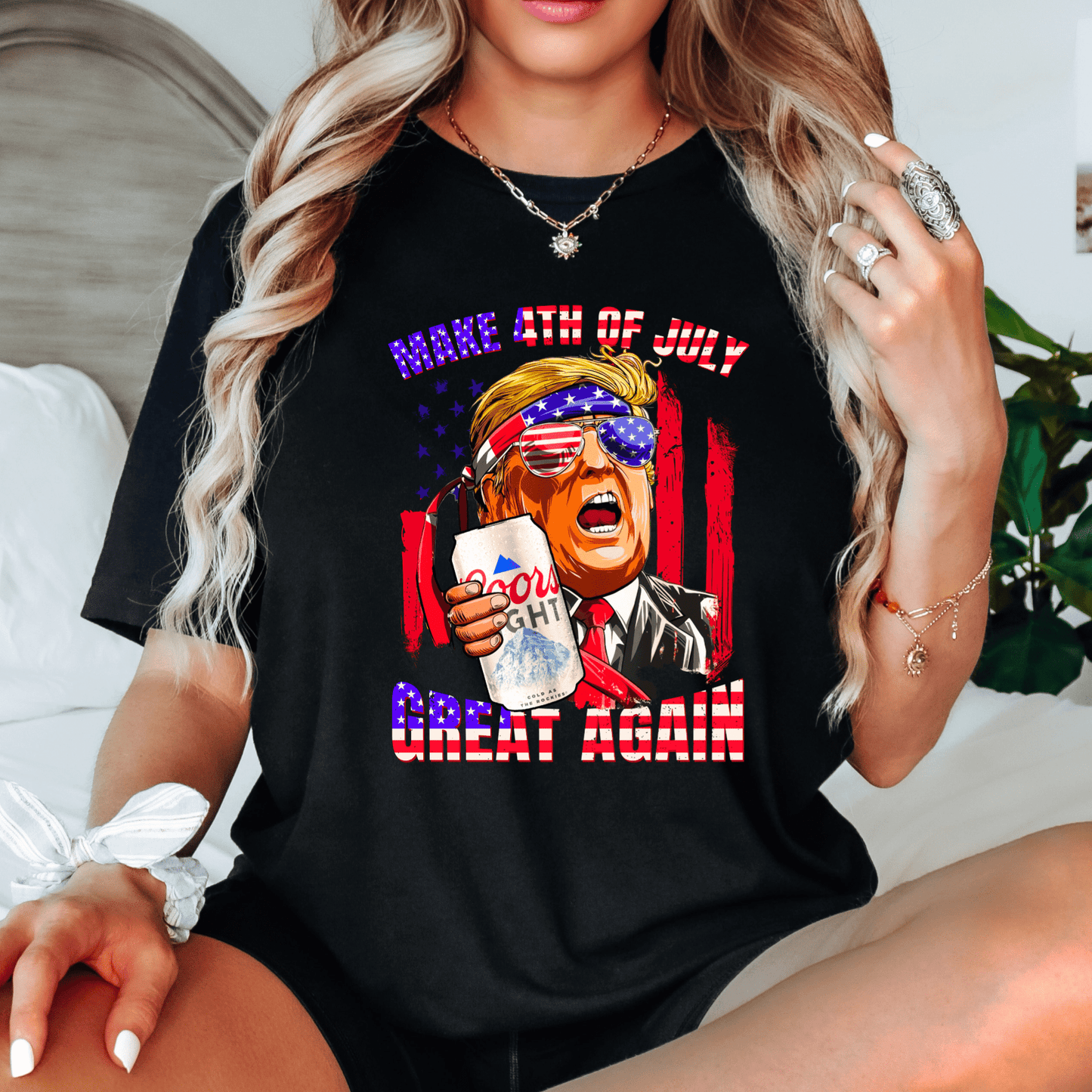 4th of July MAGA Shirt - The Right Side Prints4th of July MAGA ShirtT - ShirtSmallWhite