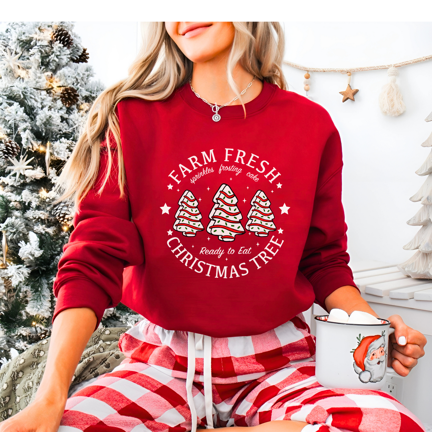 Fresh Farms Christmas Tree Cake Sweatshirt