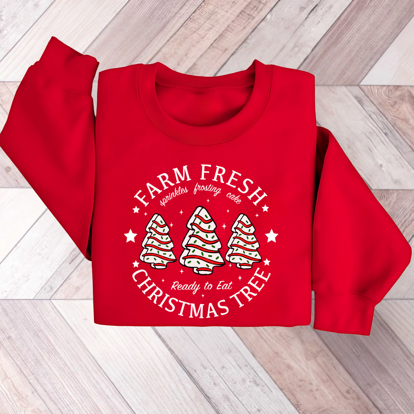 Fresh Farms Christmas Tree Cake Sweatshirt