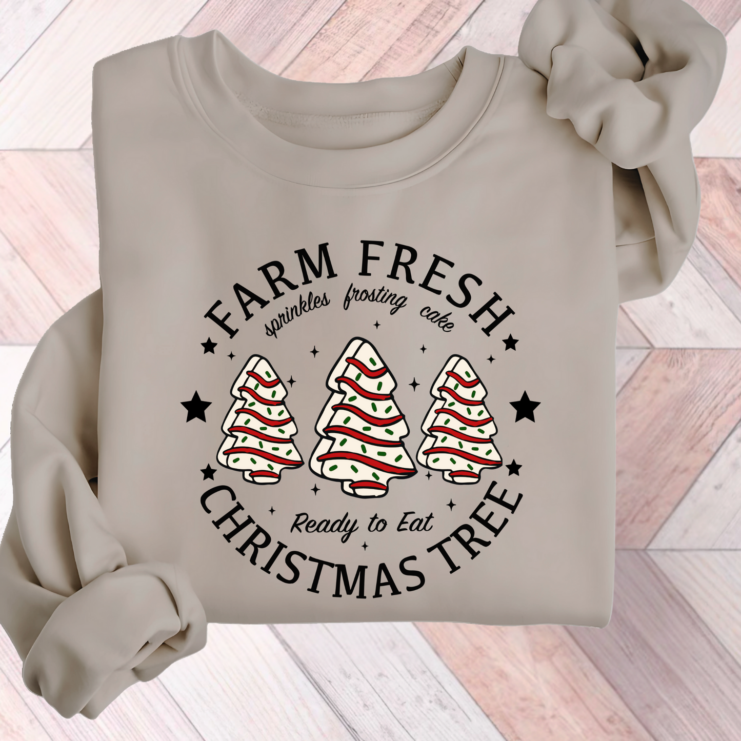 Fresh Farms Christmas Tree Cake Sweatshirt