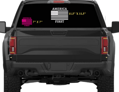 America First Decal - The Right Side PrintsAmerica First DecalAccessories7"x7"White