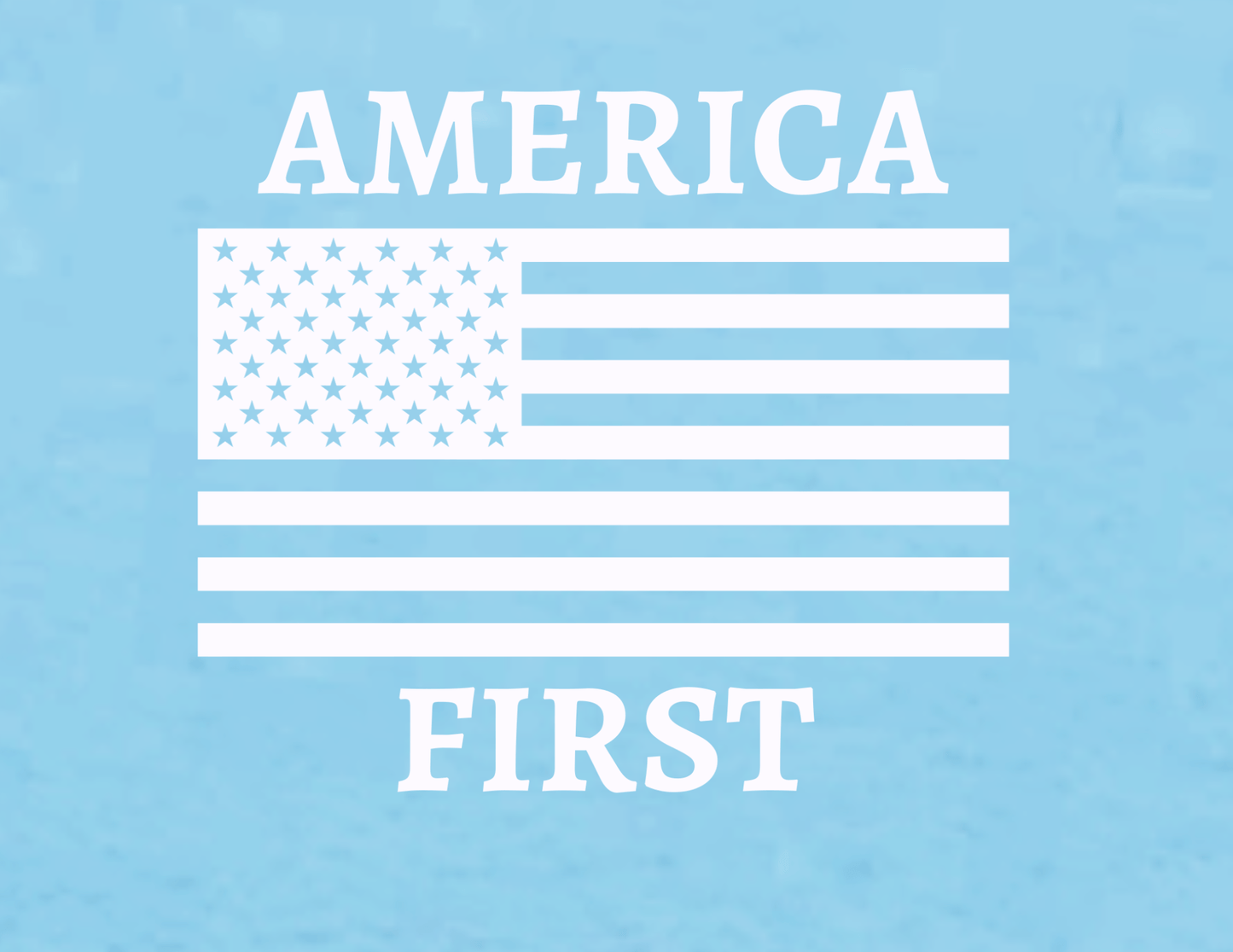 America First Decal - The Right Side PrintsAmerica First DecalAccessories7"x7"White