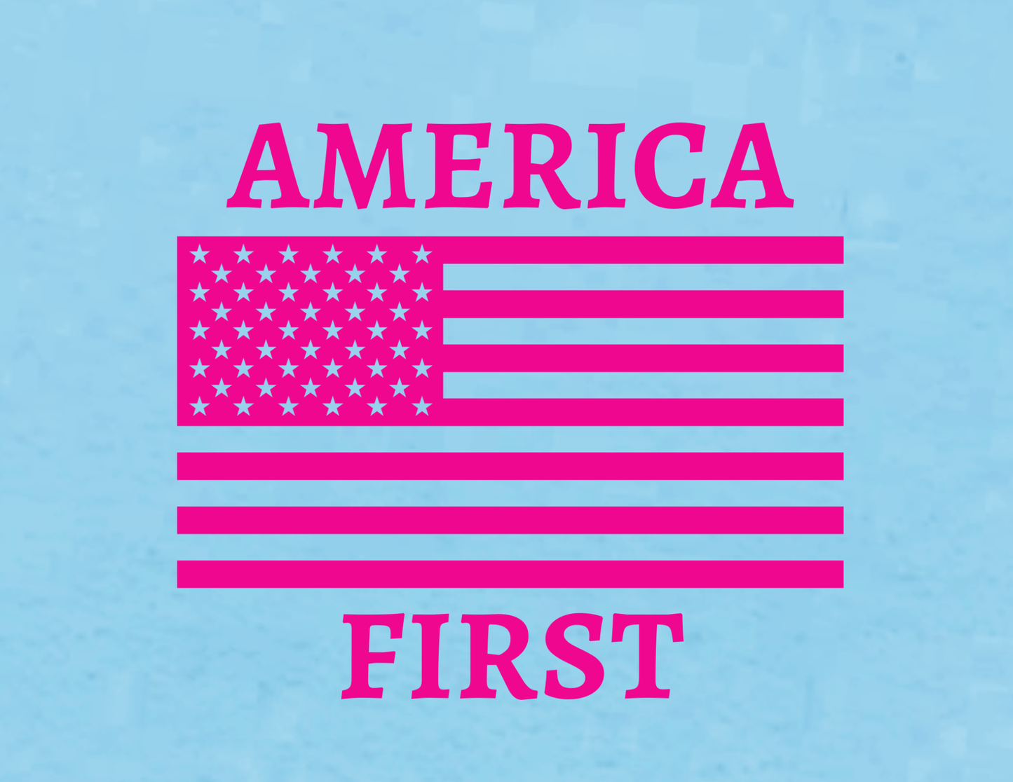 America First Decal - The Right Side PrintsAmerica First DecalAccessories7"x7"Pink