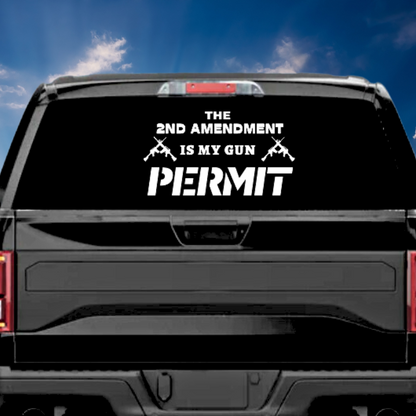 Gun Permit Decal - The Right Side Prints