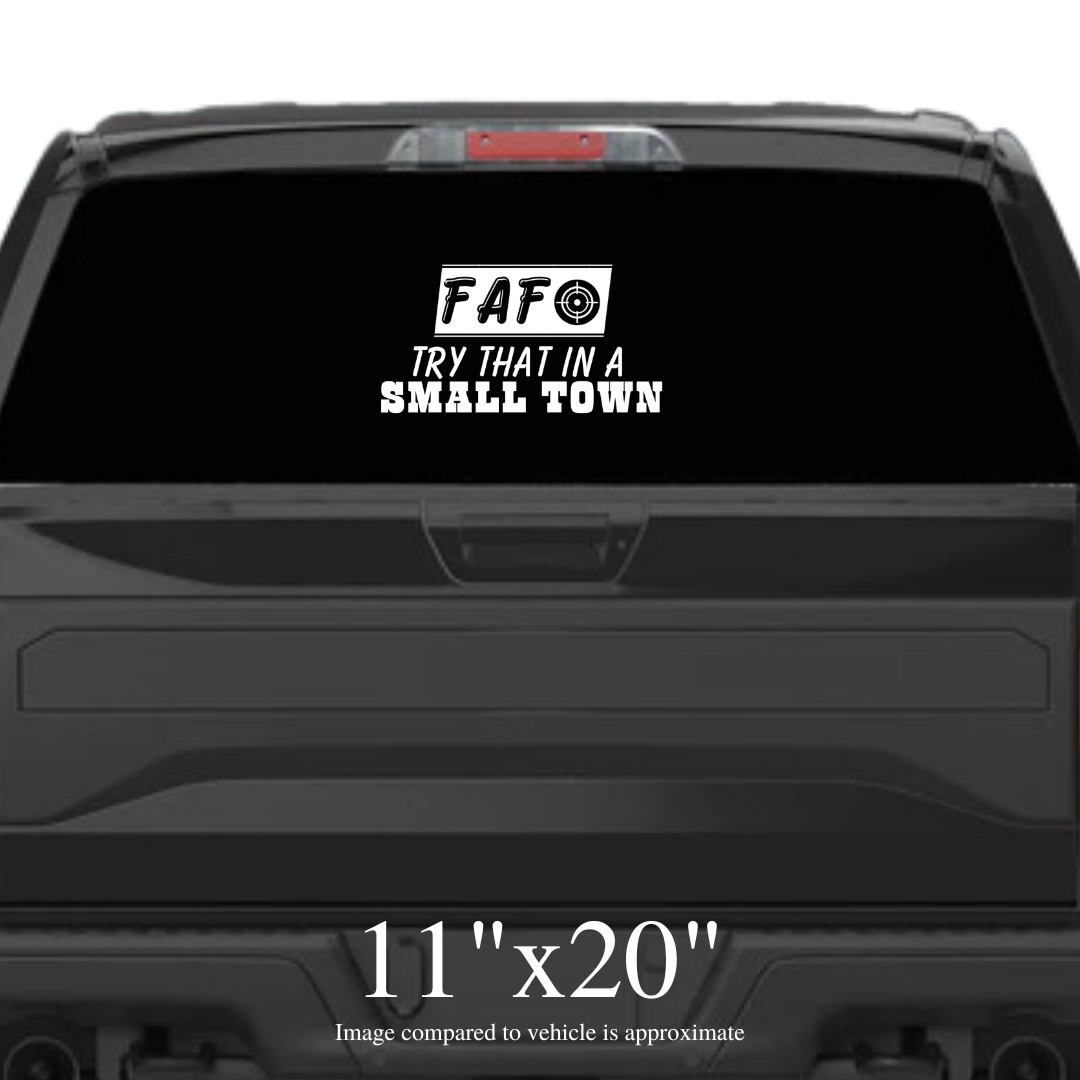 Small Town Auto Decal - The Right Side Prints