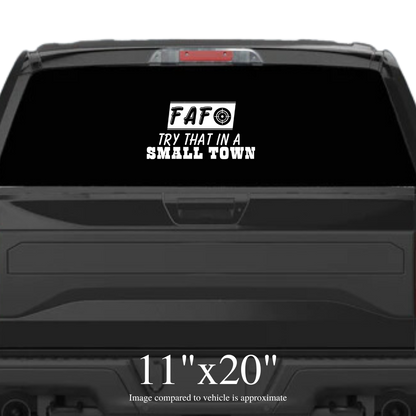 Small Town Auto Decal - The Right Side Prints