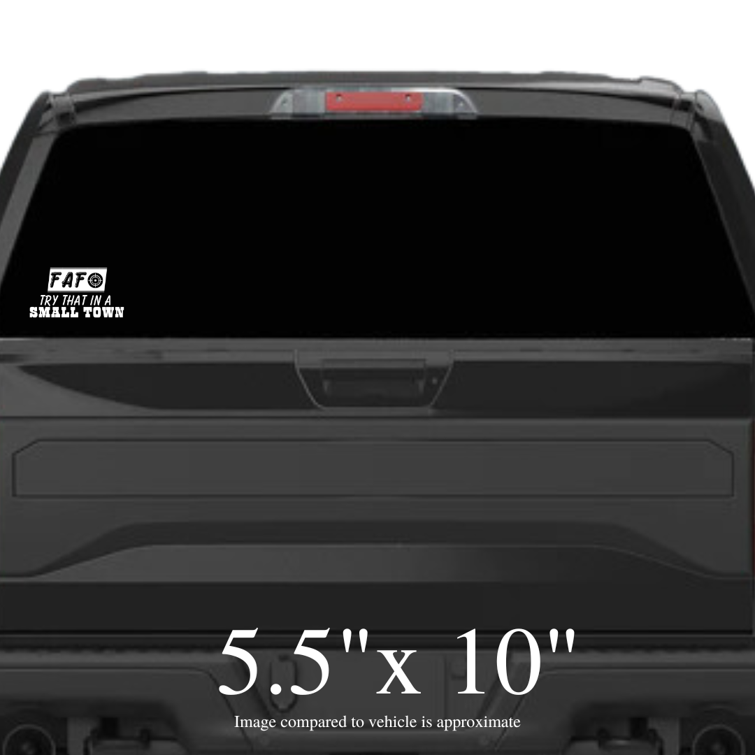 Small Town Auto Decal - The Right Side Prints