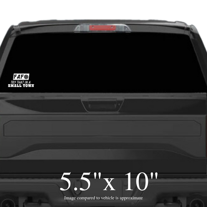 Small Town Auto Decal - The Right Side Prints