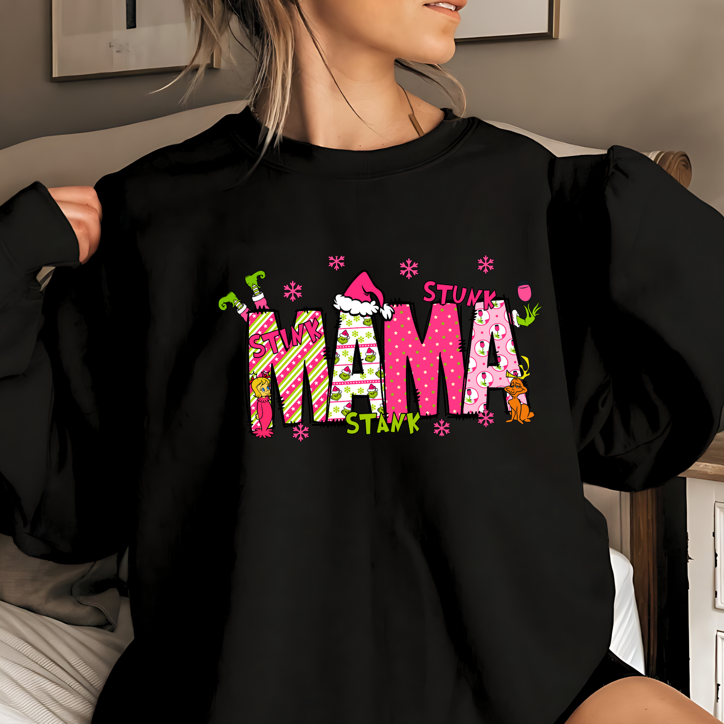 Personalized Grinchy Christmas Sweatshirt