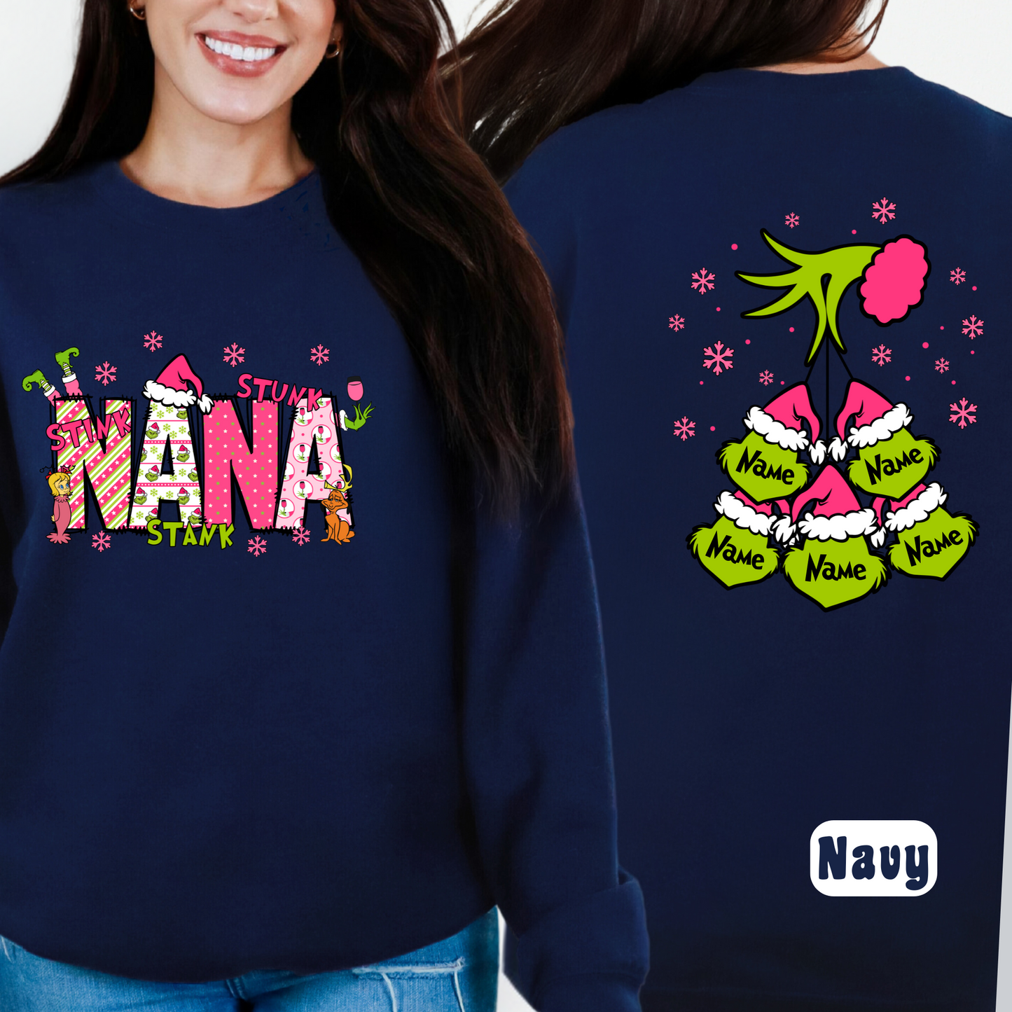 Personalized Grinchy Christmas Sweatshirt