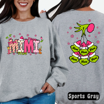 Personalized Grinchy Christmas Sweatshirt