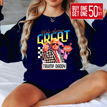 Navy blue crewneck Make America Great Again sweatshirt

