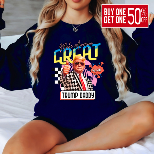 Navy blue crewneck Make America Great Again sweatshirt

